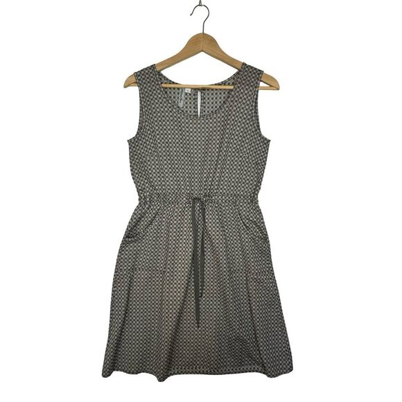 NATIONAL PICNIC Gray Check Gingham Cotton Sheath Dress Size Small - Picture 6 of 15